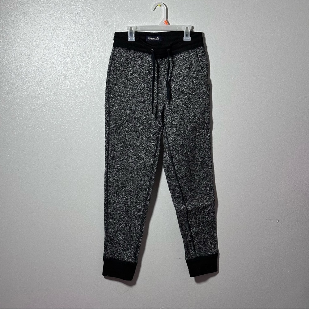 American Eagle Men Gray/Black Joggers Sweat Pants Size‎ XS.